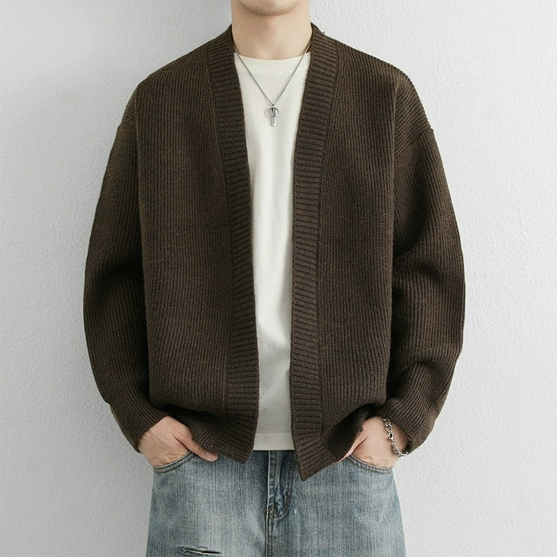 Retro Loose-fit Casual Chic Knit Sweater Cardigan