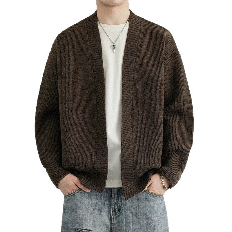 Retro Loose-fit Casual Chic Knit Sweater Cardigan