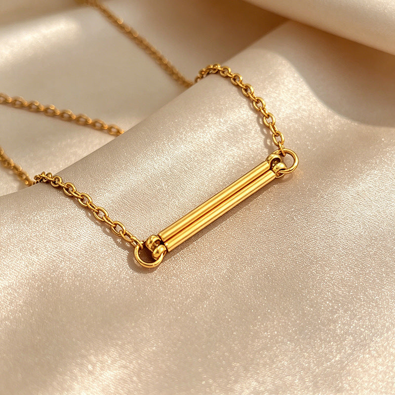 Simple and Stylish Titanium Steel Necklace for Women
