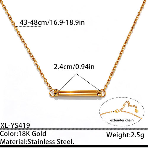 Simple and Stylish Titanium Steel Necklace for Women