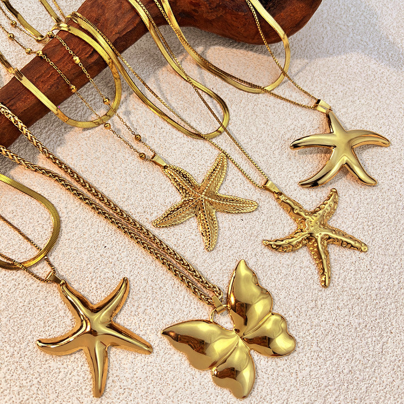 Smooth-surfaced Starfish Personality Necklace for You