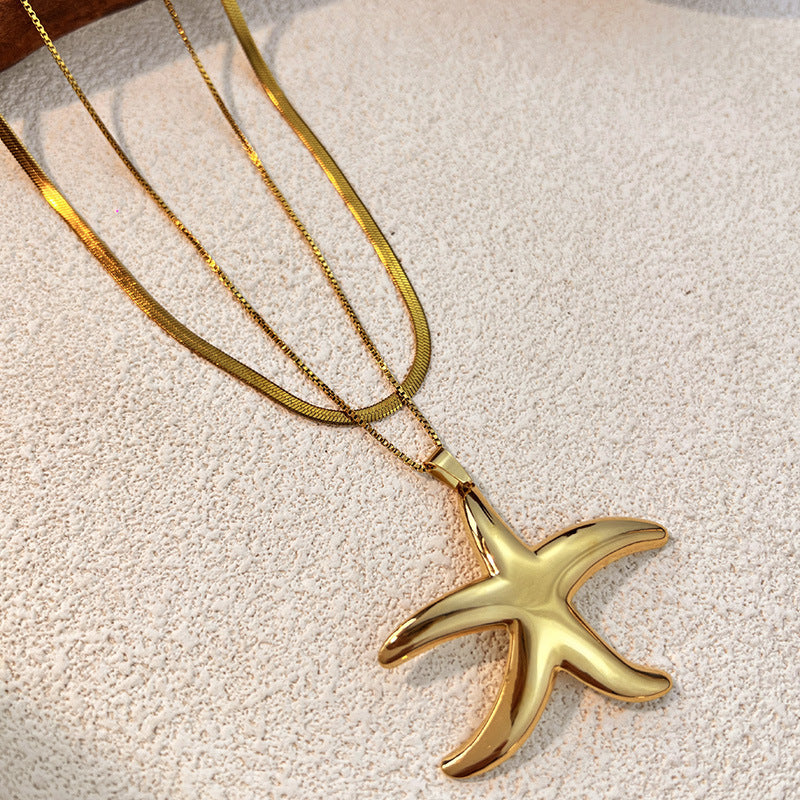 Smooth-surfaced Starfish Personality Necklace for You