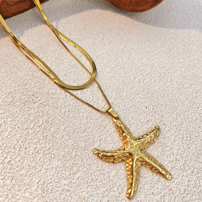 Smooth-surfaced Starfish Personality Necklace for You