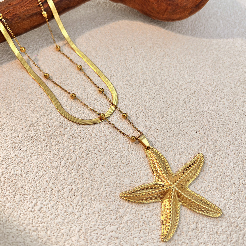 Smooth-surfaced Starfish Personality Necklace for You
