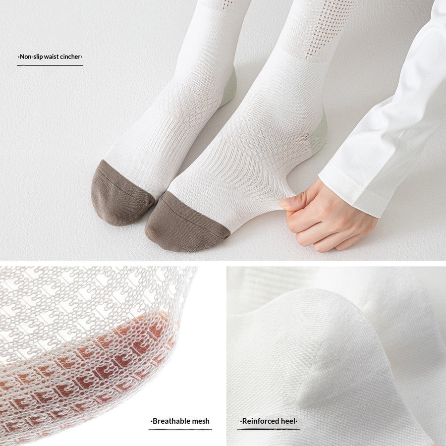 Ultra Thin Lightly Compressive Breathable Sports Socks for Women