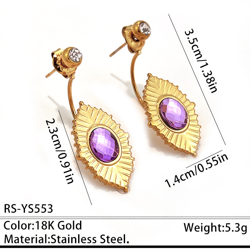 Retro Multi-style Stainless Steel Stud Earrings for Every Occasion
