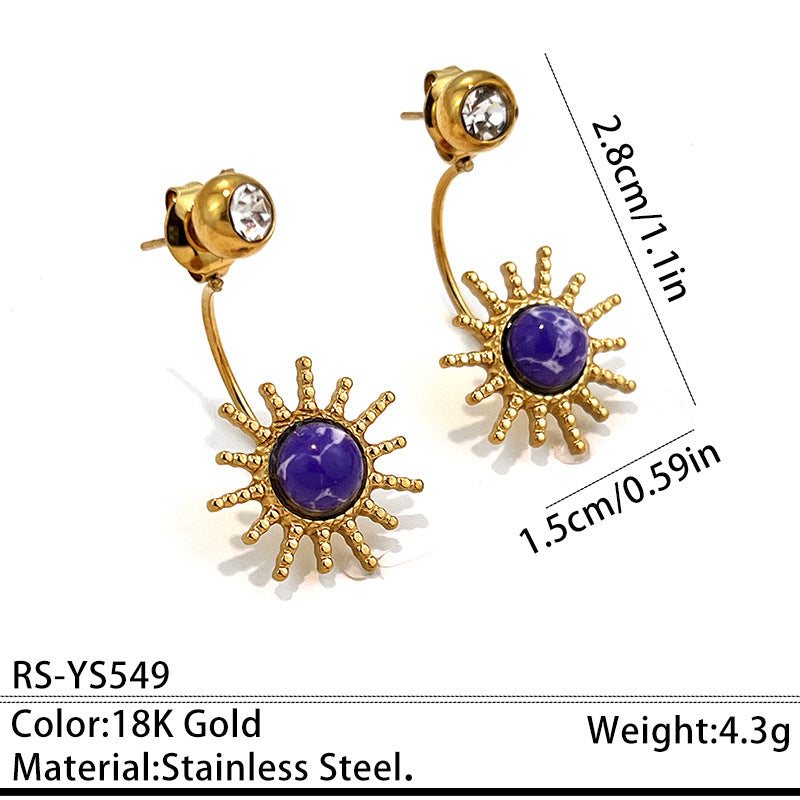 Retro Multi-style Stainless Steel Stud Earrings for Every Occasion