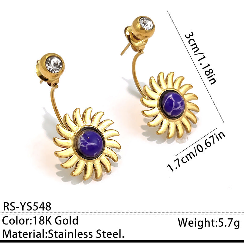 Retro Multi-style Stainless Steel Stud Earrings for Every Occasion