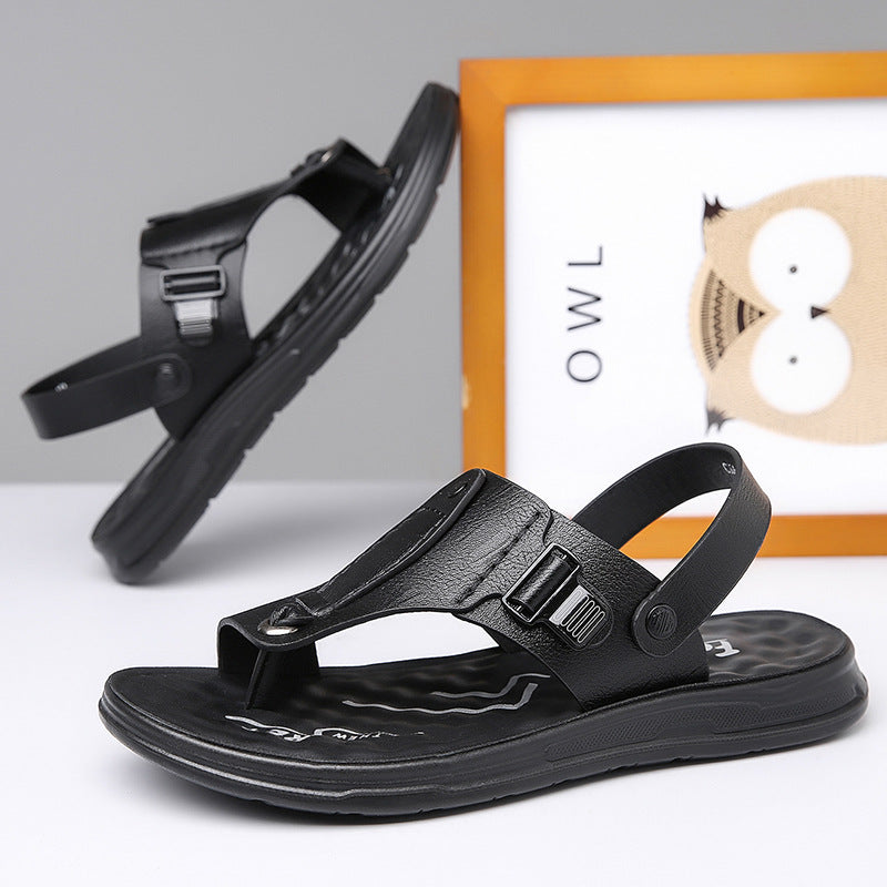 Flap-style Casual Slip-on Sandals for Outdoor Wear