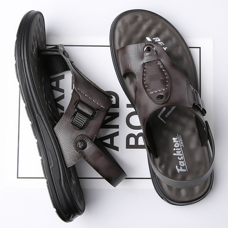 Flap-style Casual Slip-on Sandals for Outdoor Wear
