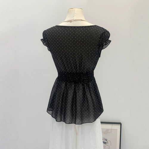 Fashionable and Sexy Polka-dot Shirt for Women