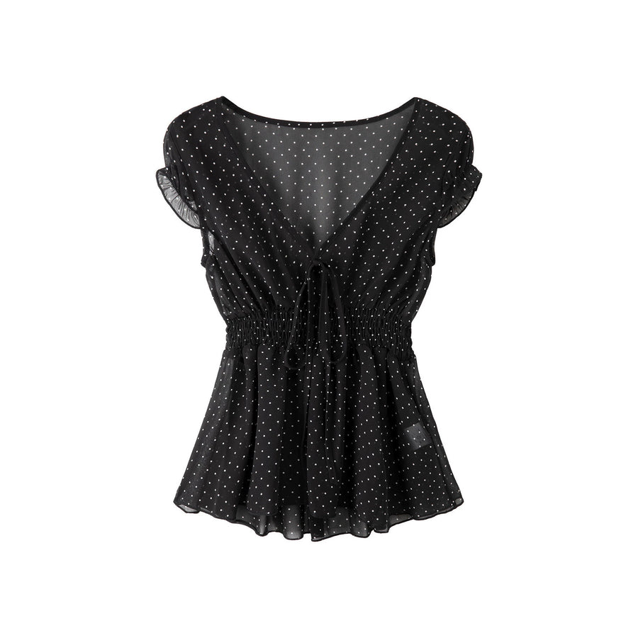 Fashionable and Sexy Polka-dot Shirt for Women