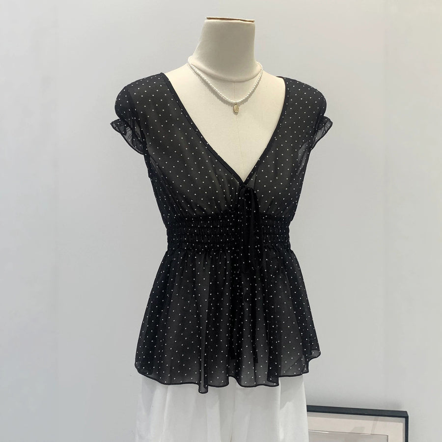 Fashionable and Sexy Polka-dot Shirt for Women