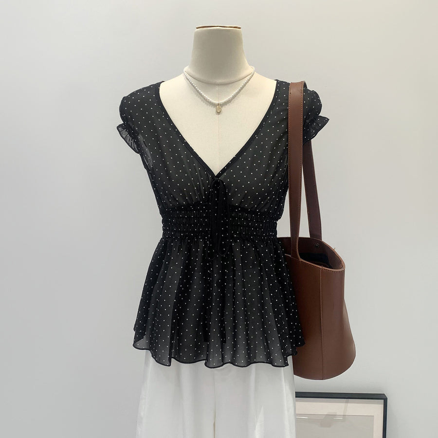 Fashionable and Sexy Polka-dot Shirt for Women