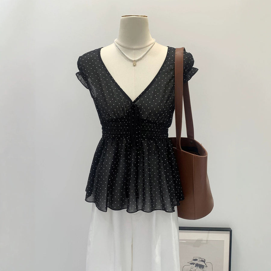 Fashionable and Sexy Polka-dot Shirt for Women