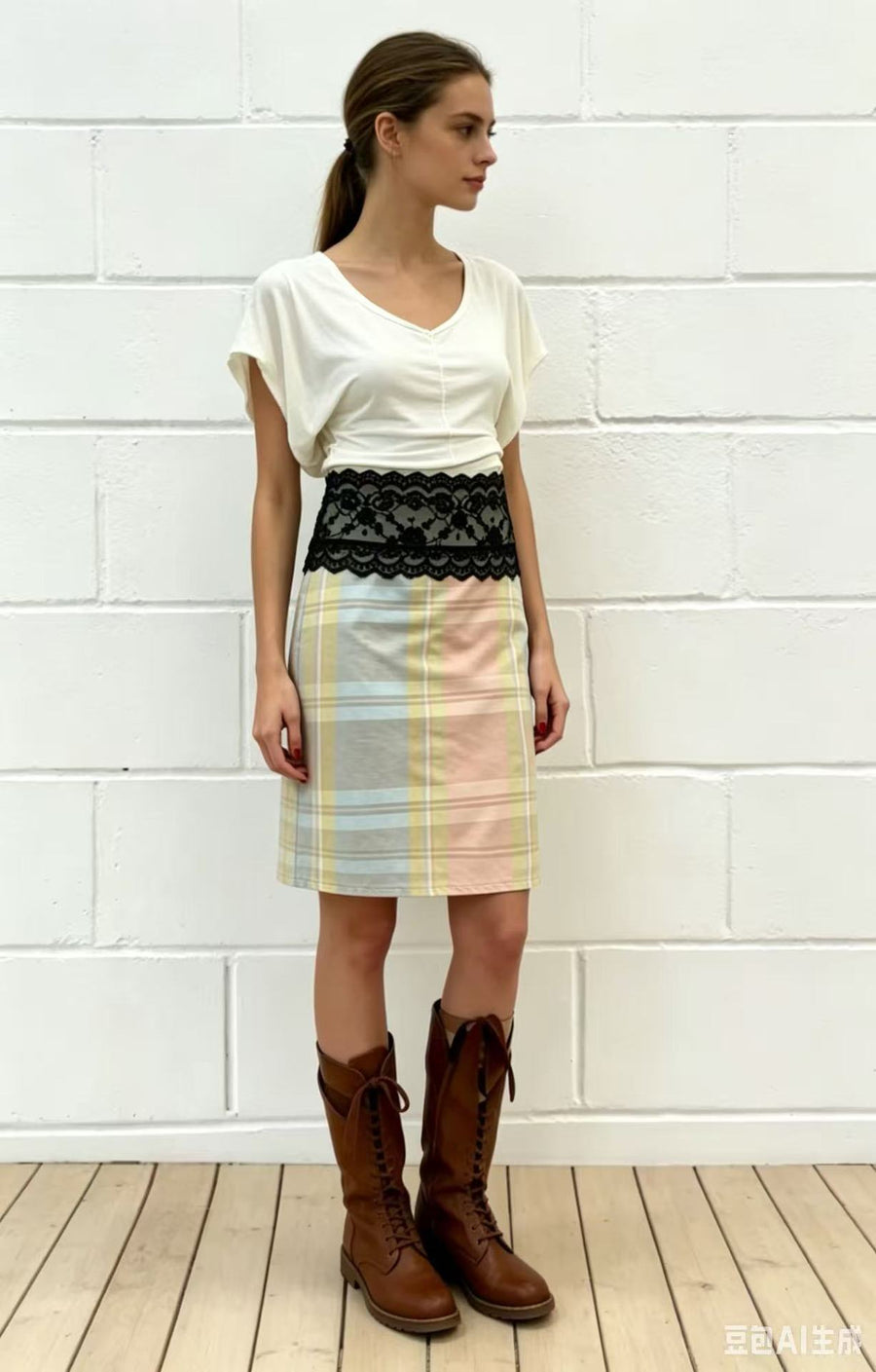 Stunning Multicolor Lace-Patchwork Maxi Skirt for Women