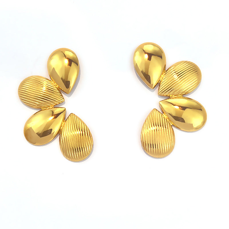 Womens Floral Fashion Stainless Steel Earrings for Every Occasion