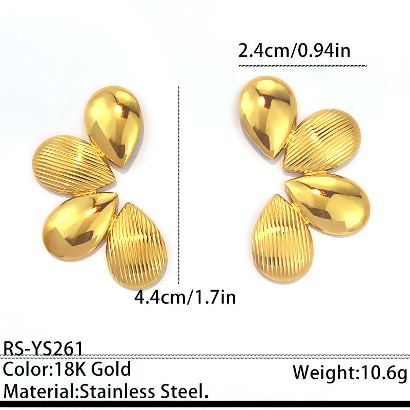 Womens Floral Fashion Stainless Steel Earrings for Every Occasion