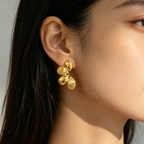 Womens Floral Fashion Stainless Steel Earrings for Every Occasion
