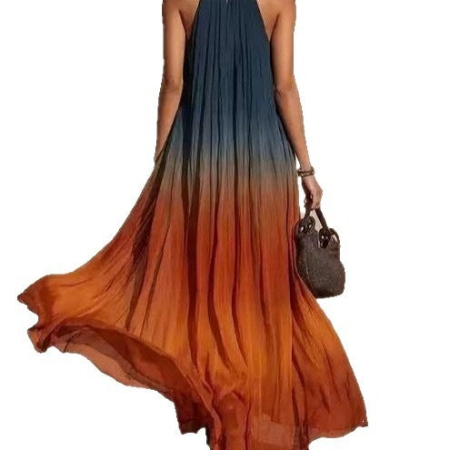 Gradient Color Maxi Skirt for Women - Stylish & Comfortable