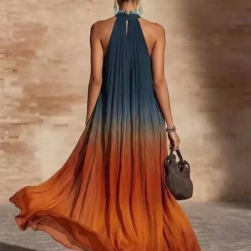 Gradient Color Maxi Skirt for Women - Stylish & Comfortable