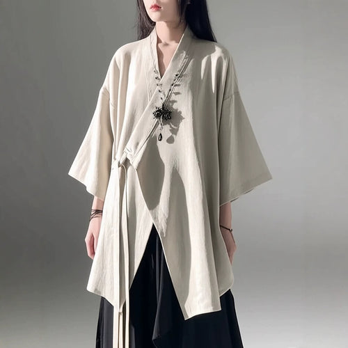 Neutral-style Niche-design Belted Trench Coat