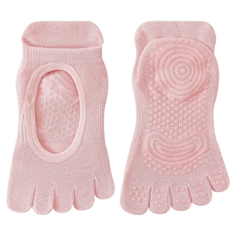 SpringSummer Women's Toe Yoga Socks with Cutout Heels