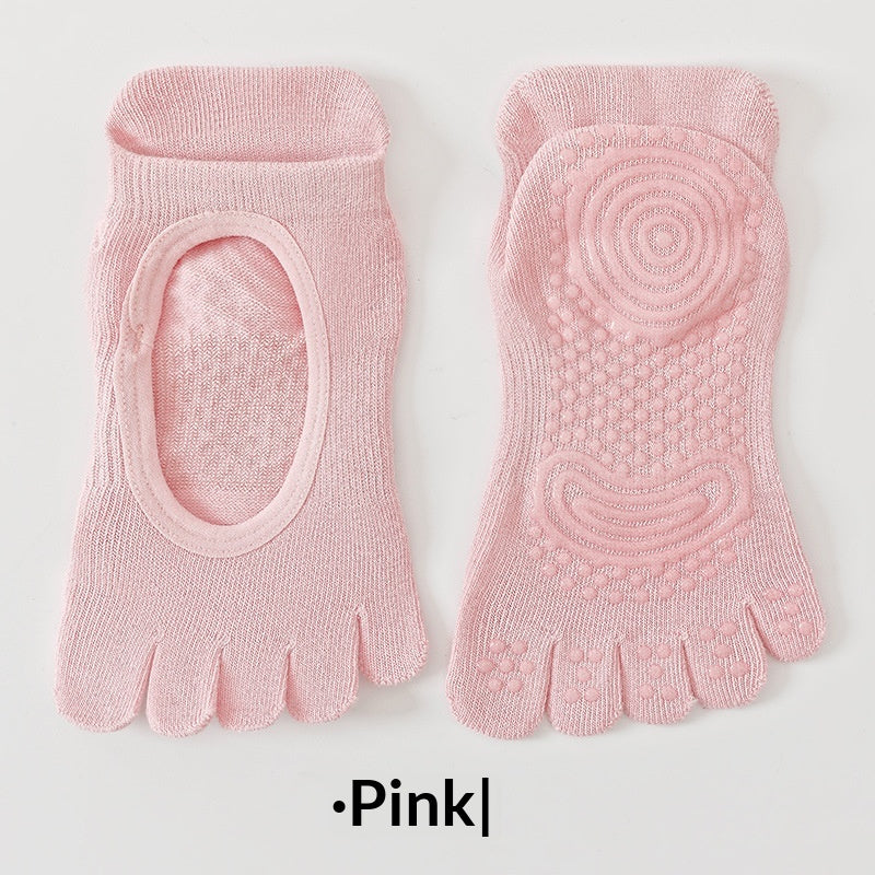 SpringSummer Women's Toe Yoga Socks with Cutout Heels