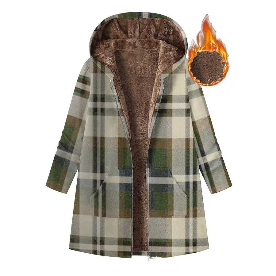 Stylish Vest With Hood Coat Print Dress - Women's Maxi Dress