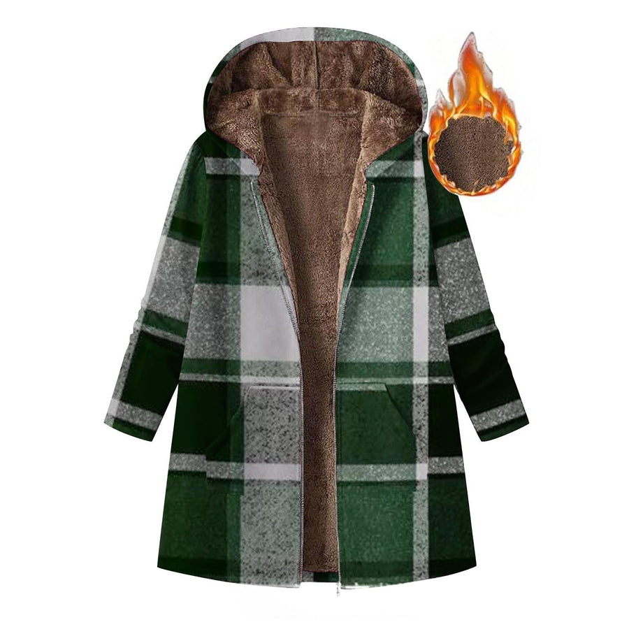 Stylish Vest With Hood Coat Print Dress - Women's Maxi Dress