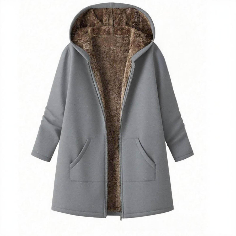 Stylish Vest With Hood Coat Print Dress - Women's Maxi Dress