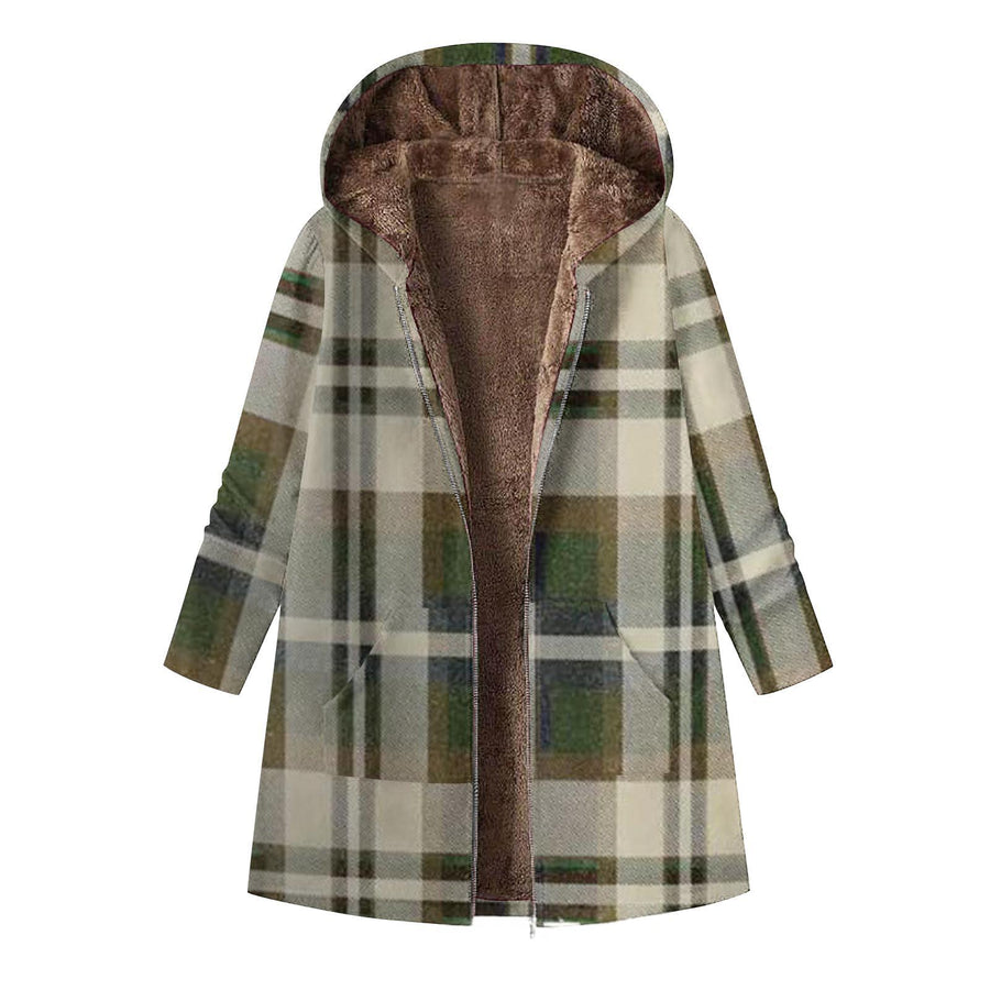 Stylish Vest With Hood Coat Print Dress - Women's Maxi Dress