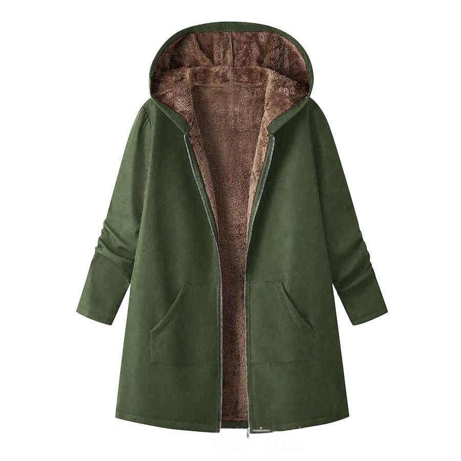 Stylish Vest With Hood Coat Print Dress - Women's Maxi Dress