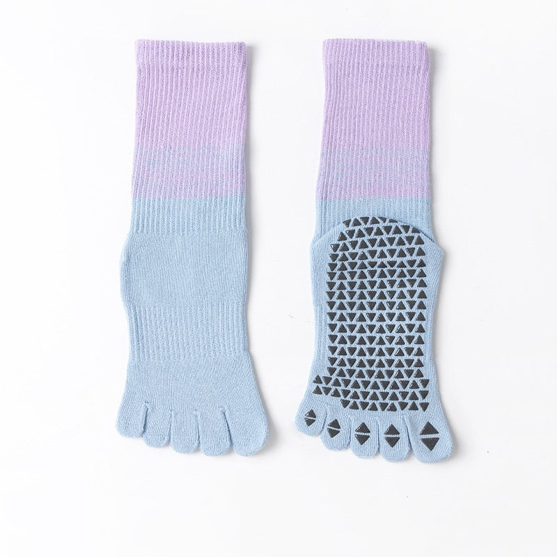 Five-Finger Yoga Socks for Women - Non-Slip for Pilates