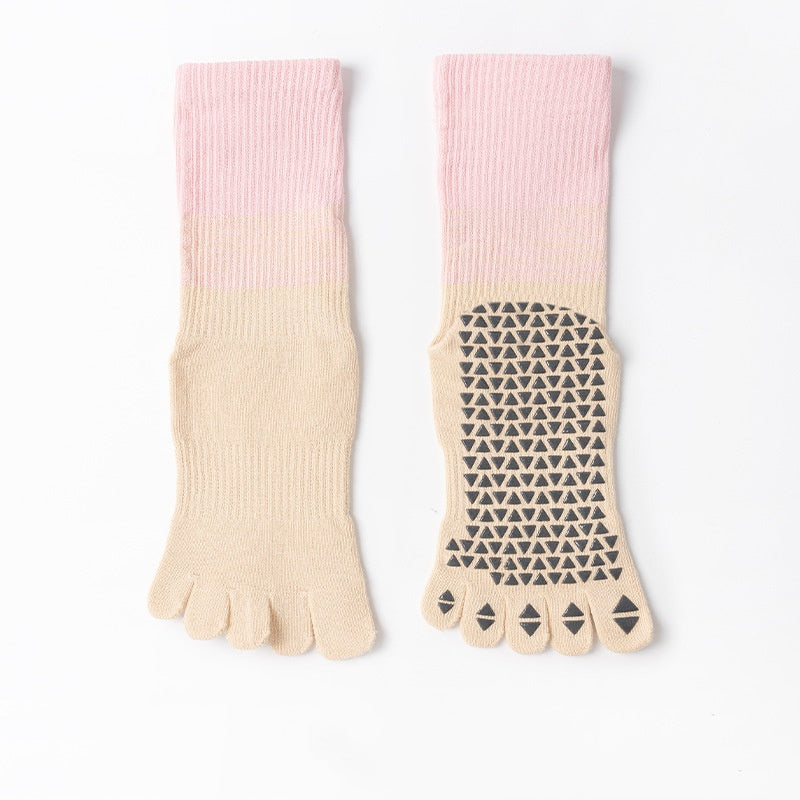 Five-Finger Yoga Socks for Women - Non-Slip for Pilates