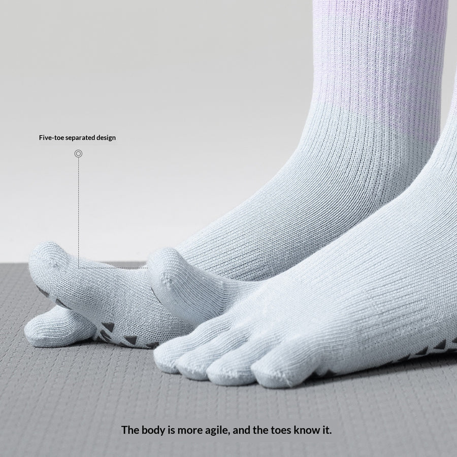 Five-Finger Yoga Socks for Women - Non-Slip for Pilates