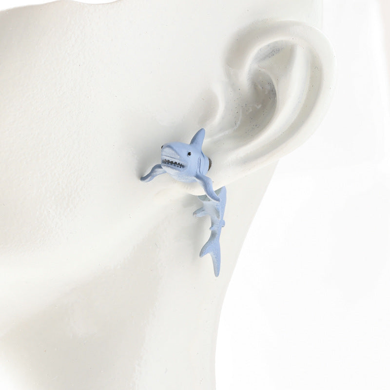 New Hip-hop Rock Dolphin Stud Earrings for Trendy Style