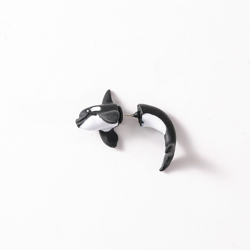 New Hip-hop Rock Dolphin Stud Earrings for Trendy Style