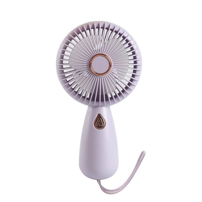 USB-Charged Mini Handheld Fan with LED - Perfect for Summer