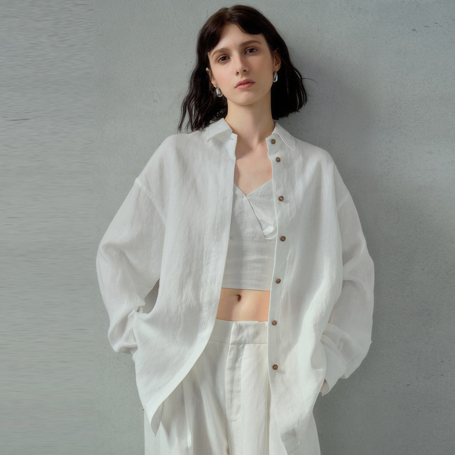 Linen Relaxed-fit Elegant Womens Blouse for Every Occasion