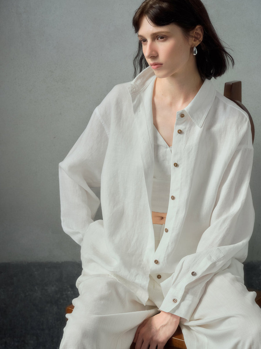 Linen Relaxed-fit Elegant Womens Blouse for Every Occasion