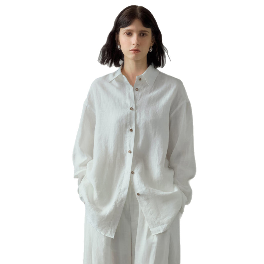 Linen Relaxed-fit Elegant Womens Blouse for Every Occasion
