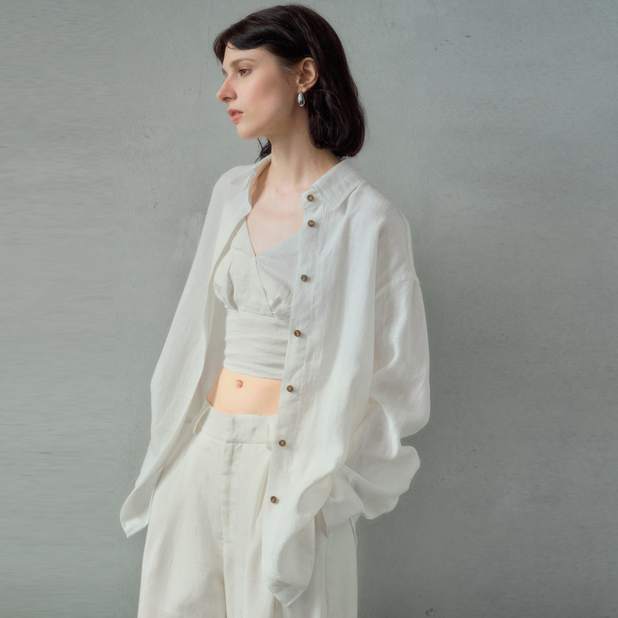 Linen Relaxed-fit Elegant Womens Blouse for Every Occasion