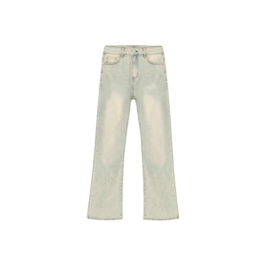 Niche Streetwear High-rise Stretch Slim-fit Bootcut Jeans