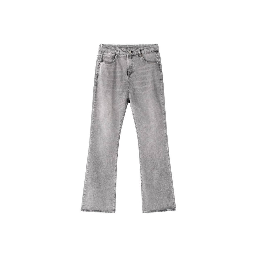 Niche Streetwear High-rise Stretch Slim-fit Bootcut Jeans