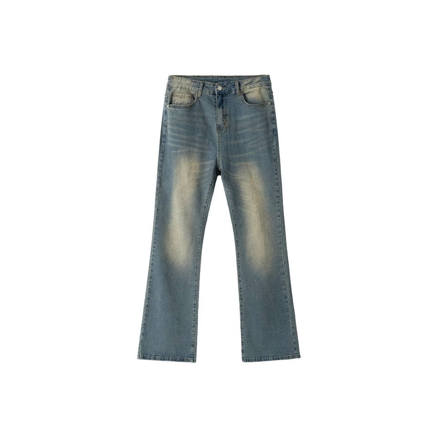 Niche Streetwear High-rise Stretch Slim-fit Bootcut Jeans