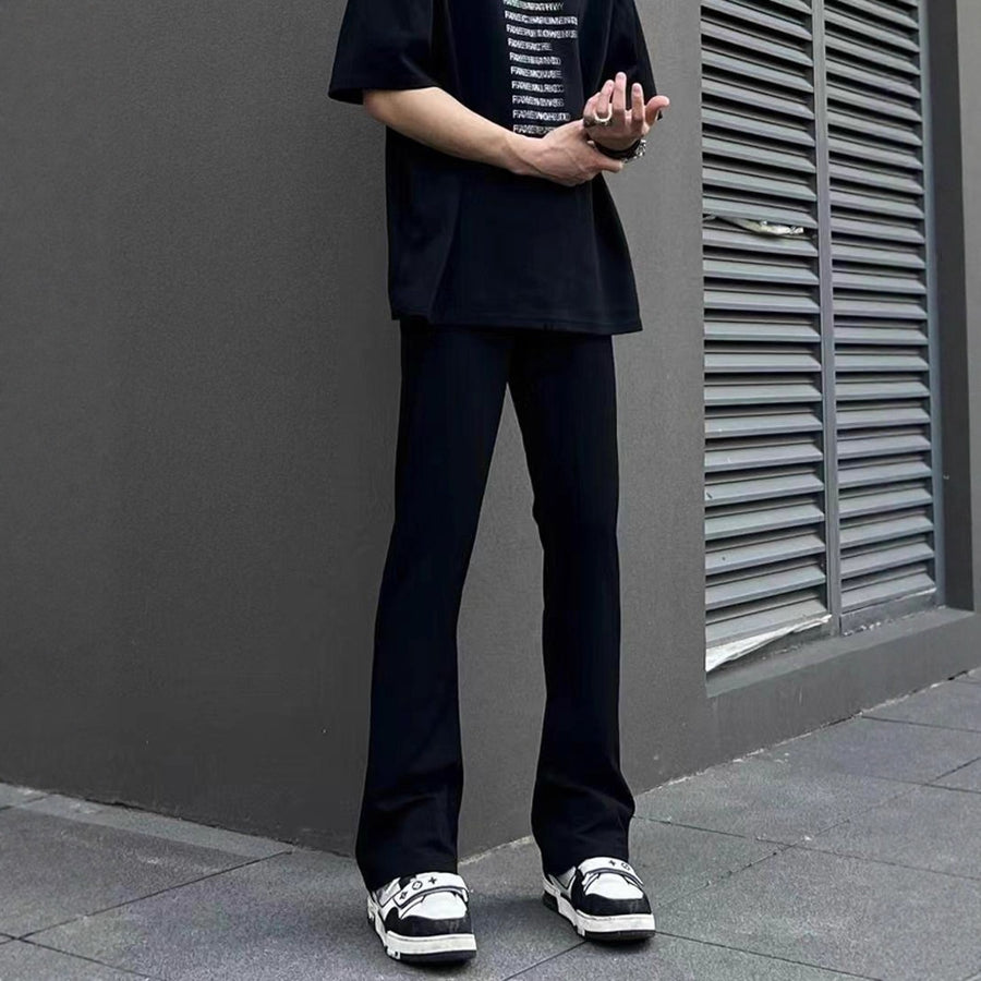 Niche Streetwear High-rise Stretch Slim-fit Bootcut Jeans