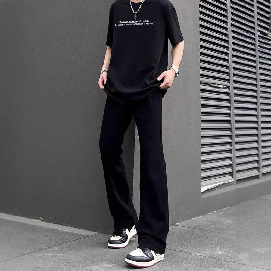 Niche Streetwear High-rise Stretch Slim-fit Bootcut Jeans