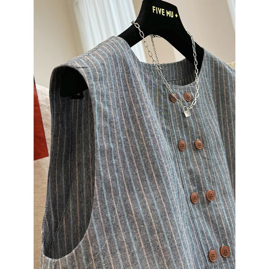 Stylish Sleeveless Cropped Outerwear Vest for Women
