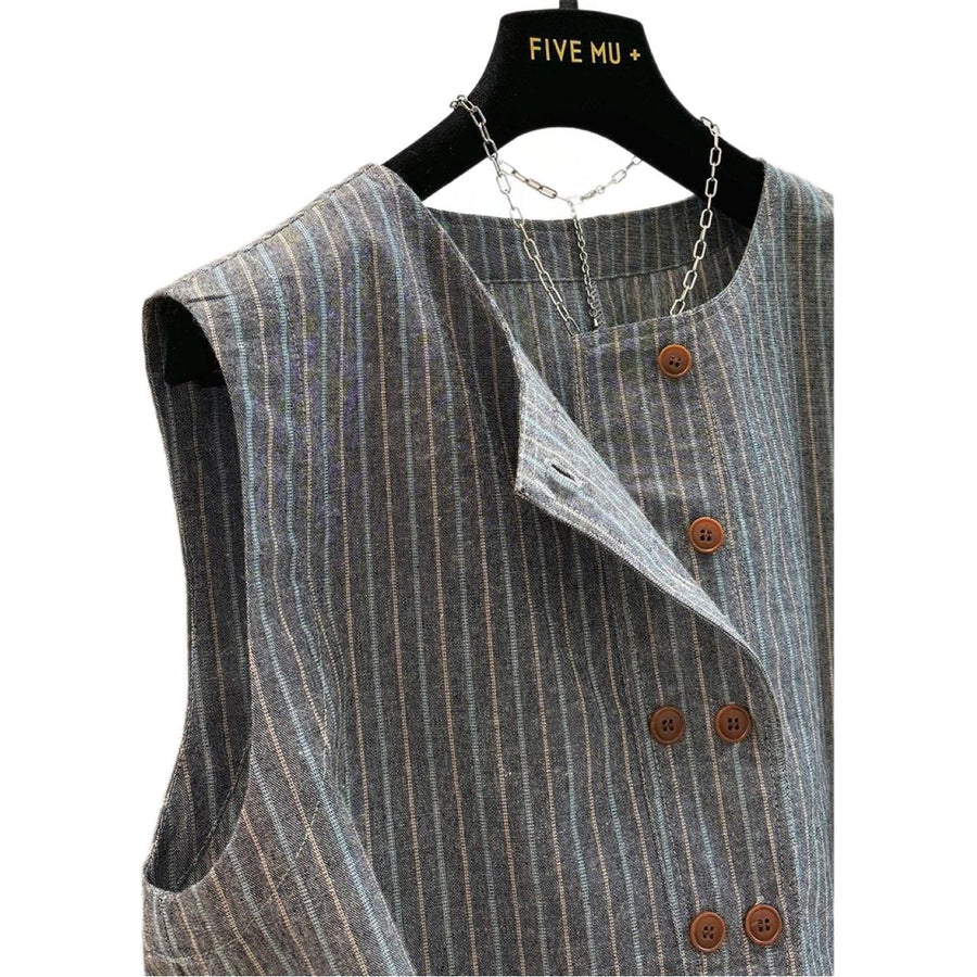 Stylish Sleeveless Cropped Outerwear Vest for Women